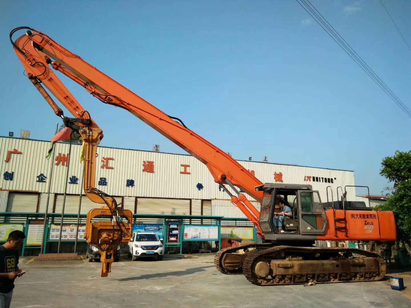 挖掘機(jī)打樁臂、打樁臂、打樁錘、挖掘機(jī)打樁臂廠家