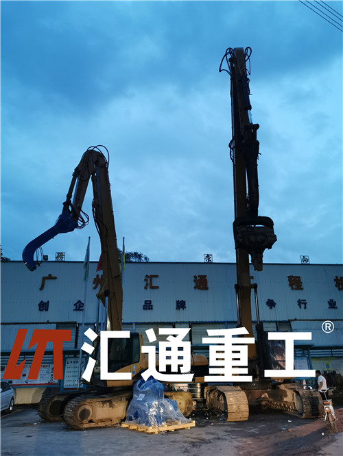 挖掘機打樁臂、打樁臂、打樁錘、挖掘機打樁臂廠家