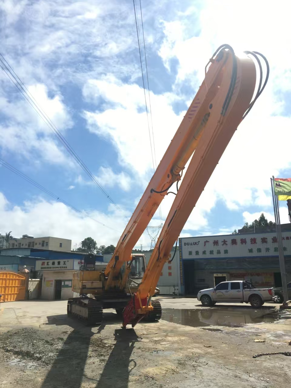 挖掘機(jī)打樁臂、打樁臂、打樁錘、挖掘機(jī)打樁臂廠家